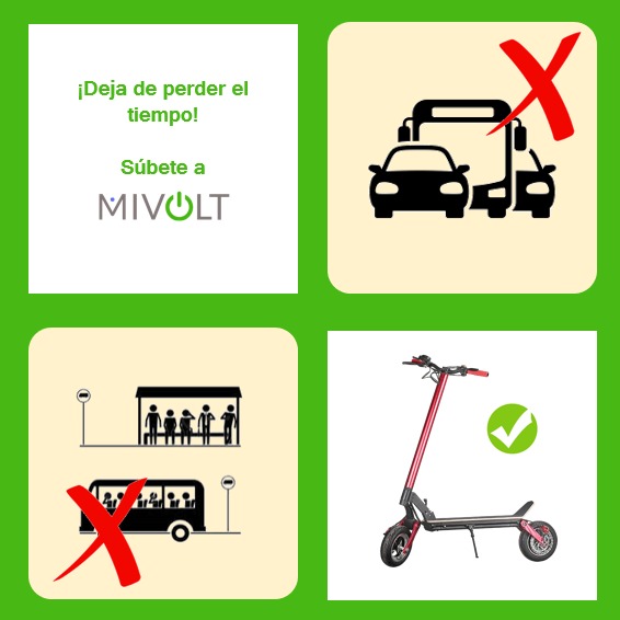 Scooter Eléctrico Rojo MIVOLT CROSS XV